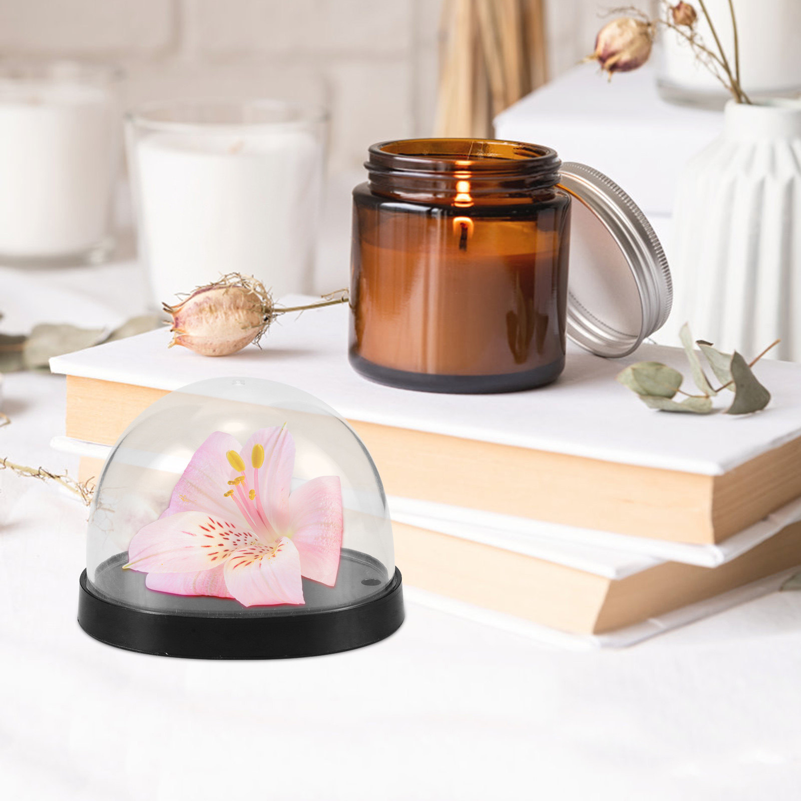 5Sets Glass Cloche Dome High T - Plastic Dome Clear recensione e prezzo
