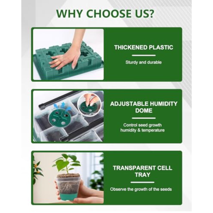 Seed Starter Kit with Grow Lig - Humidity Dome Kit recensione e prezzo