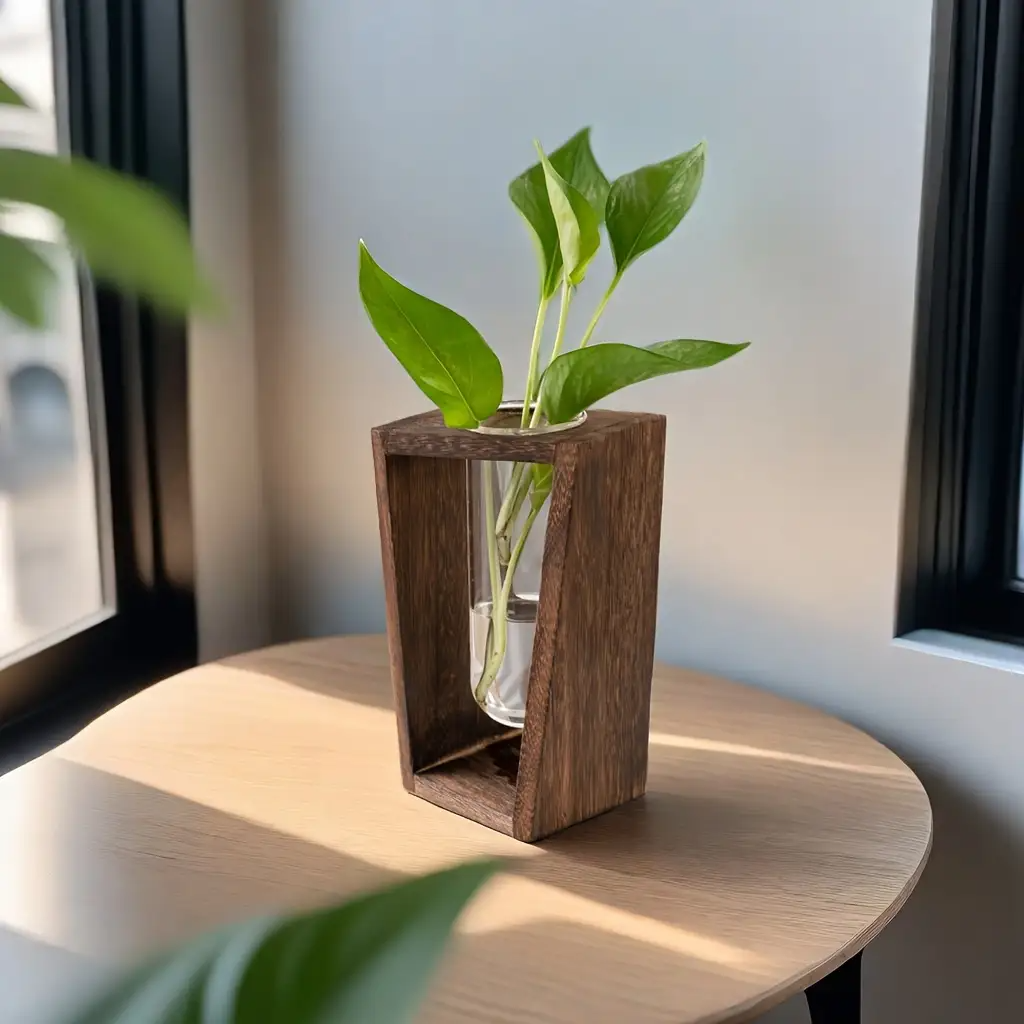 Modern Wood Propagation Vase - - Propagation Station Vase recensione e prezzo
