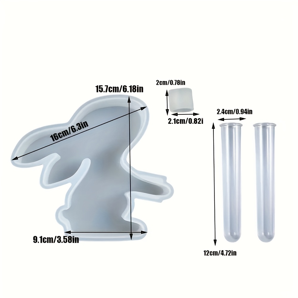 4pcs/set Easter Bunny Silicone - Propagation Station Vase recensione e prezzo