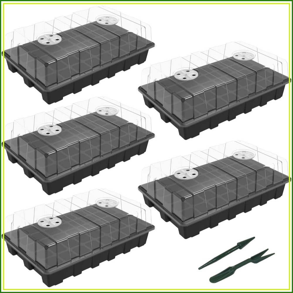 5-Set Seed Starter Tray Kits,  - Humidity Dome Kit recensione e prezzo