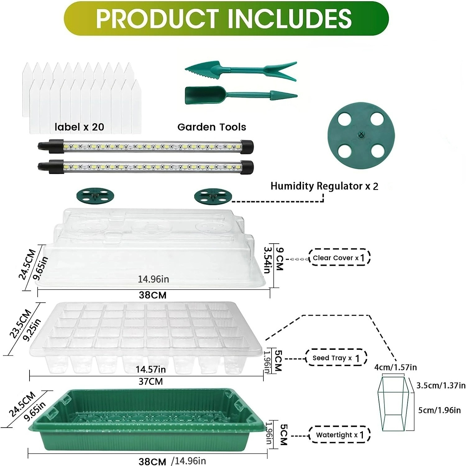 Seed Starter Tray with Grow Li - Humidity Dome Kit recensione e prezzo