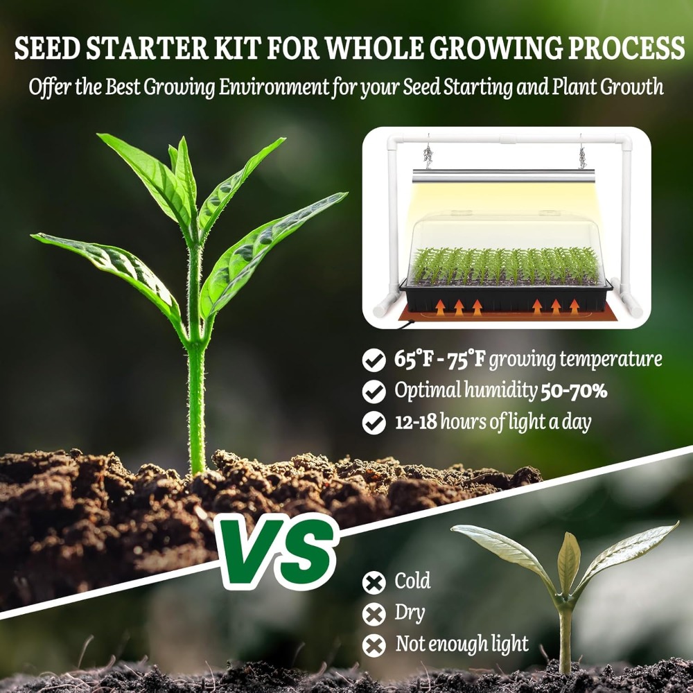 Seed Starter Kit with Grow Lig - Humidity Dome Kit recensione e prezzo