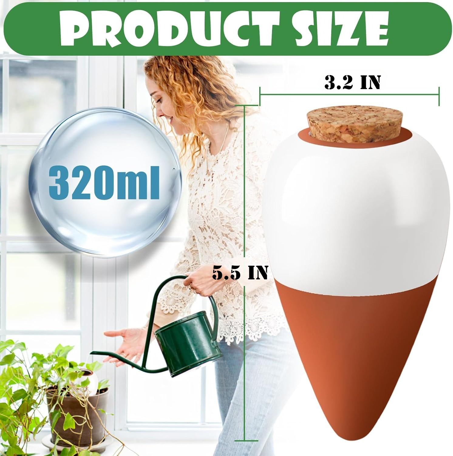 Terracotta Watering Spikes,Sel - Self Watering Insert recensione e prezzo