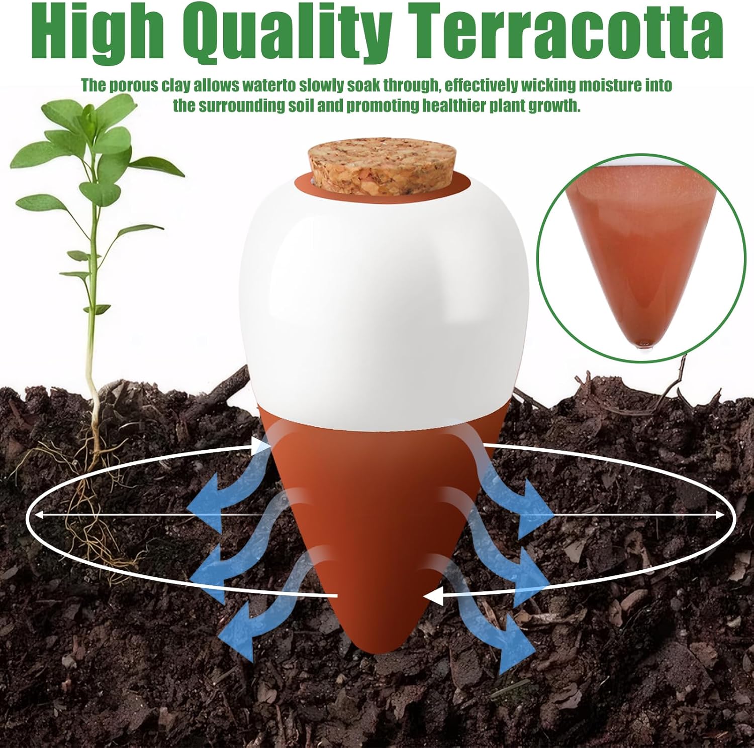 Terracotta Watering Spikes,Sel - Self Watering Insert recensione e prezzo