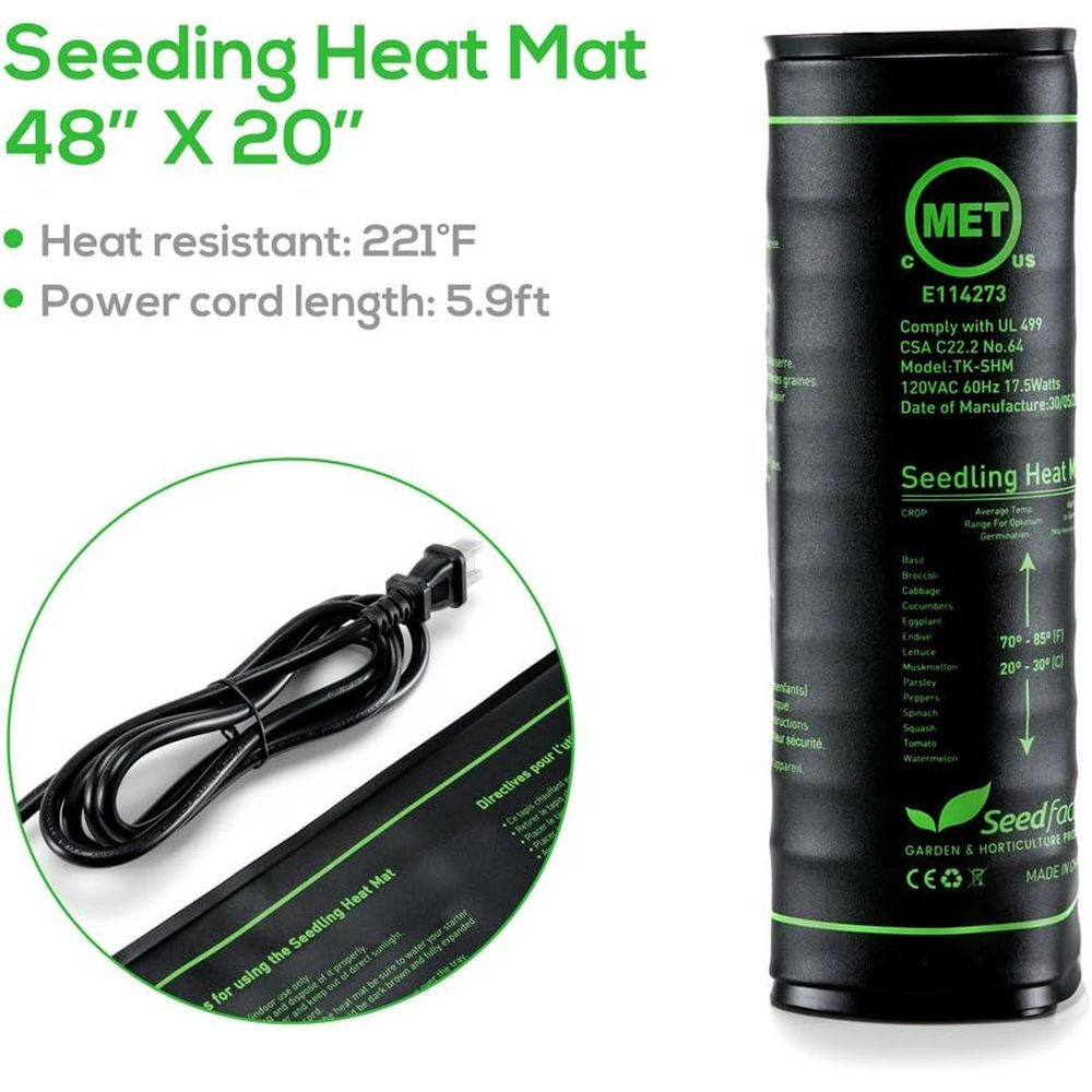 Certified Seedling Heat Mat, W - Heat Mat Seedling recensione e prezzo