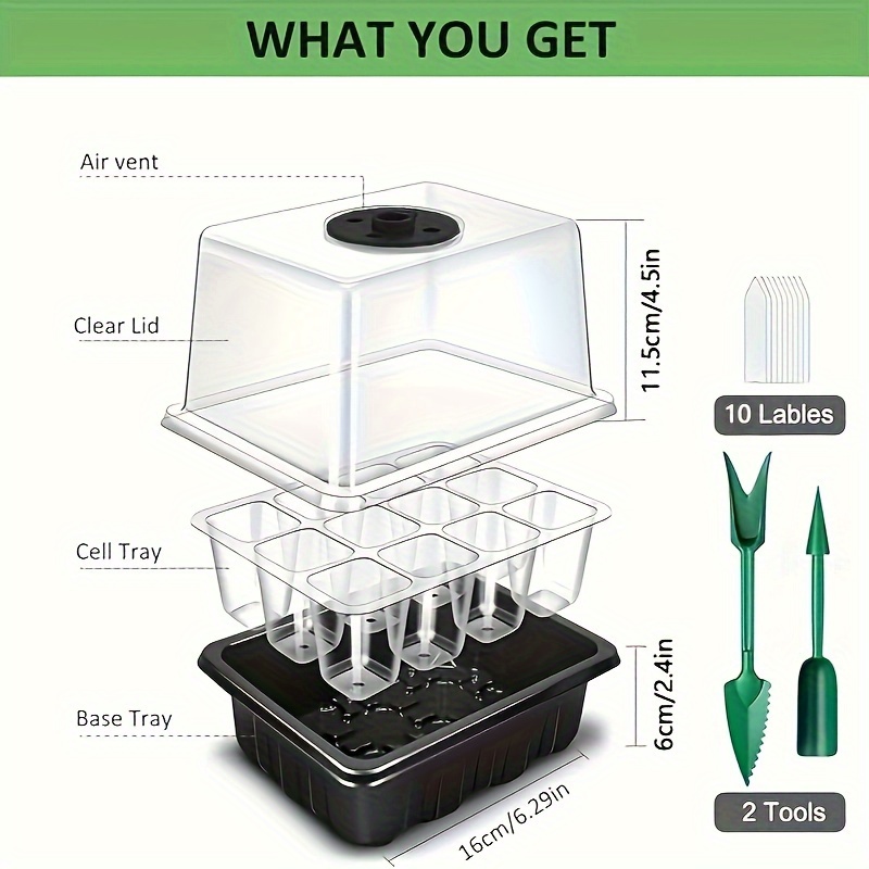 Seedling Starter Kit 1/2/3 Set - Humidity Dome Kit recensione e prezzo