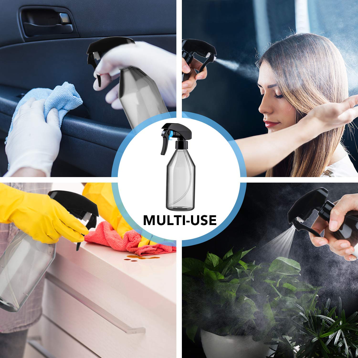 3Pack Spray Bottle, 10oz Plast - Misting Bottle Fine recensione e prezzo