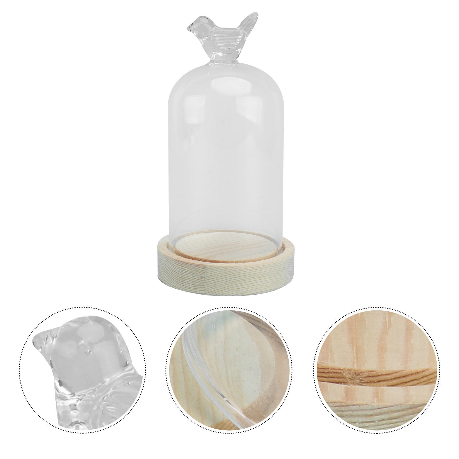1Pcs Mini Glass Dome Cover Bir - Plastic Dome Clear recensione e prezzo