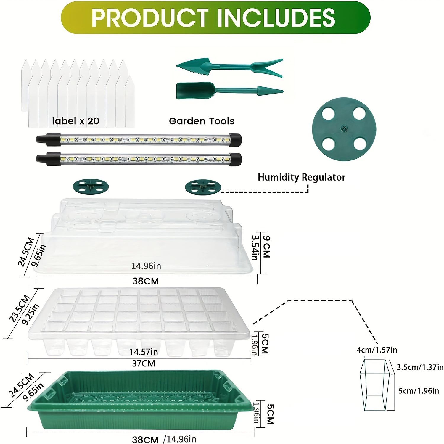 4-Pack Seed Starter Tray Kit 1 - Humidity Dome Kit recensione e prezzo
