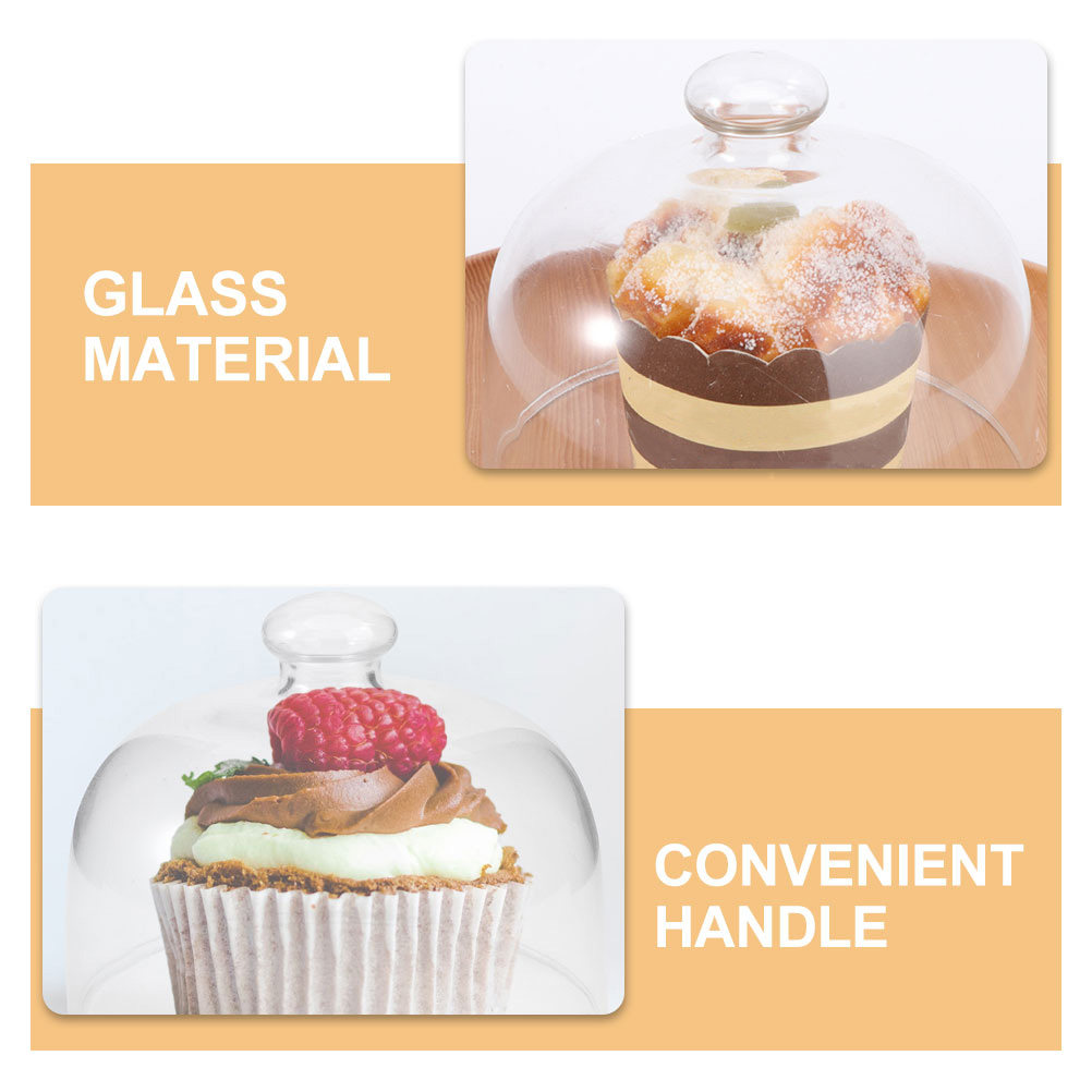 2Pcs Transparent Glass Cake Do - Plastic Dome Clear recensione e prezzo
