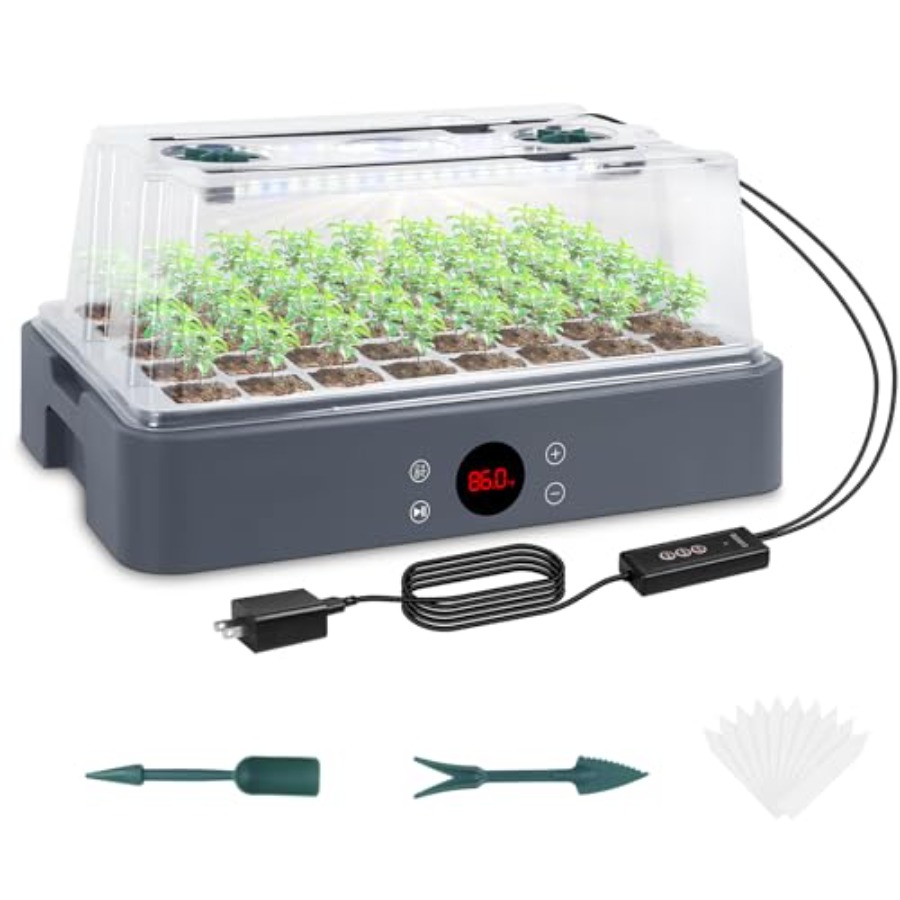 Seed Starter Tray with Grow Li - Humidity Dome Kit recensione e prezzo