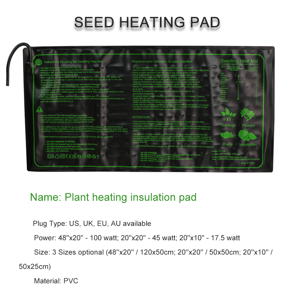 Seedling Heating Pad 3 Sizes W - Heat Mat Seedling recensione e prezzo