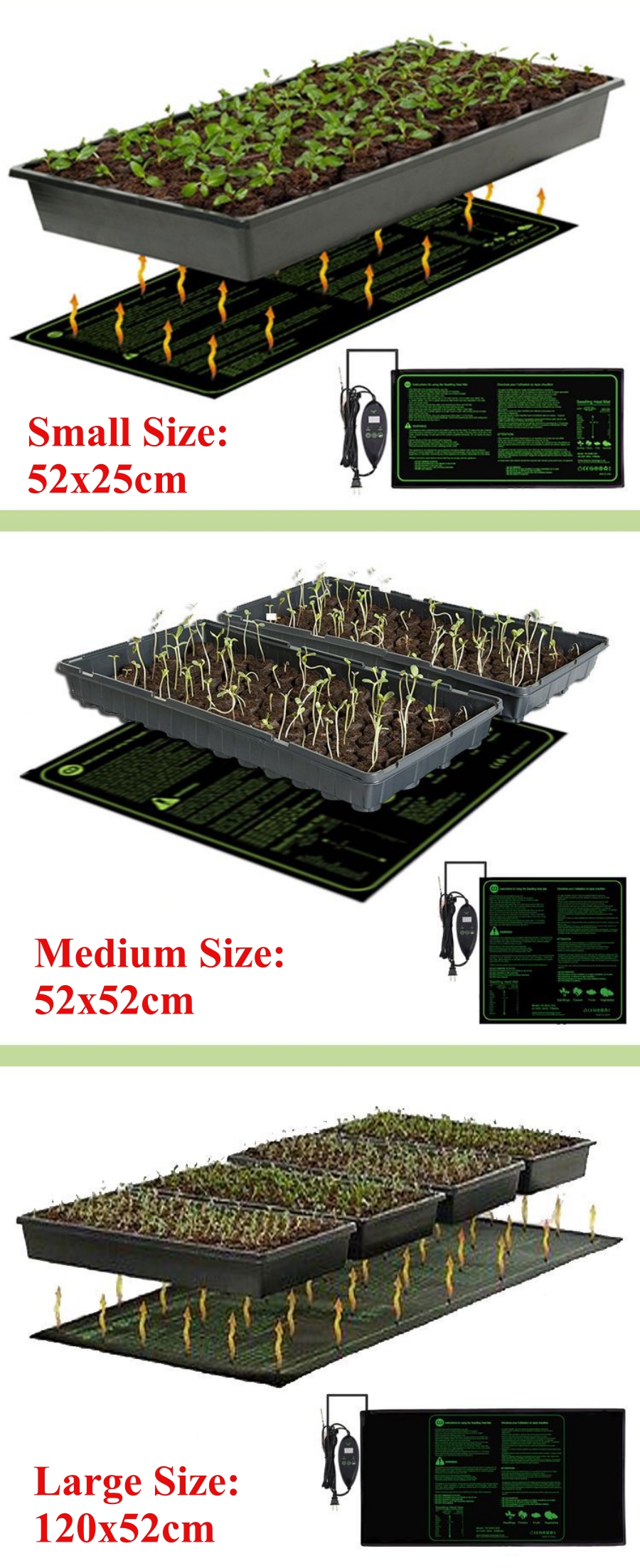 3 Sizes Upgrade Seedling Heat  - Heat Mat Seedling recensione e prezzo