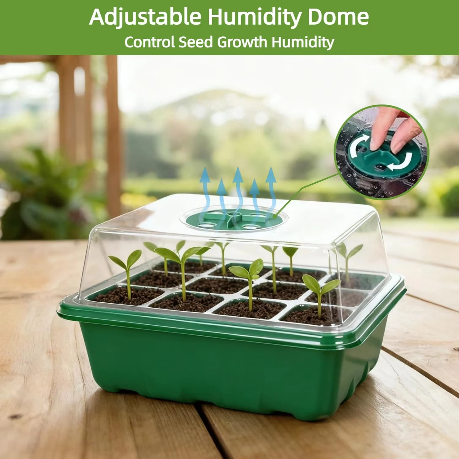 3Pcs Seed Starter Tray Mini Gr - Humidity Dome Kit recensione e prezzo