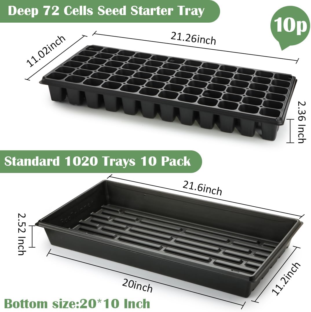 20-Piece Seed Starter Kit with - Propagation Tray 72 recensione e prezzo
