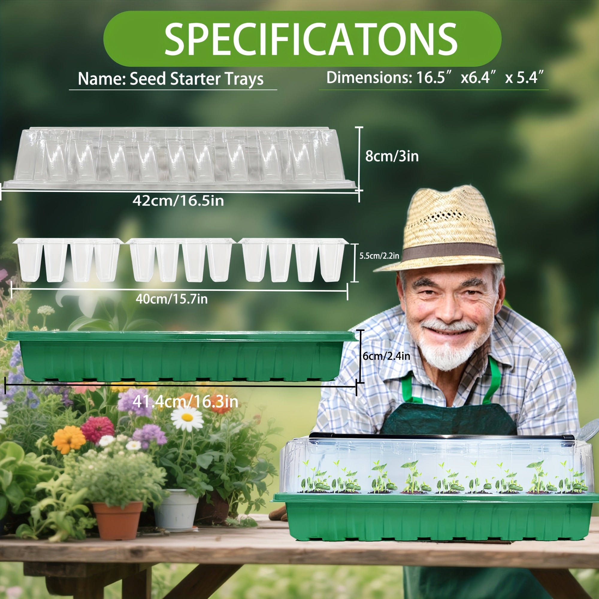 2PCS 72-Cell Seed Growing Kit  - Humidity Dome Kit recensione e prezzo