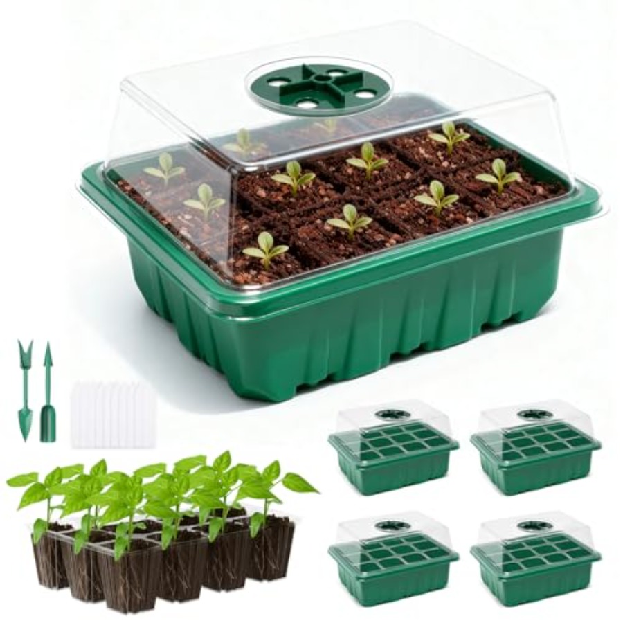 5 Packs Seed Starter Tray with - Humidity Dome Kit recensione e prezzo
