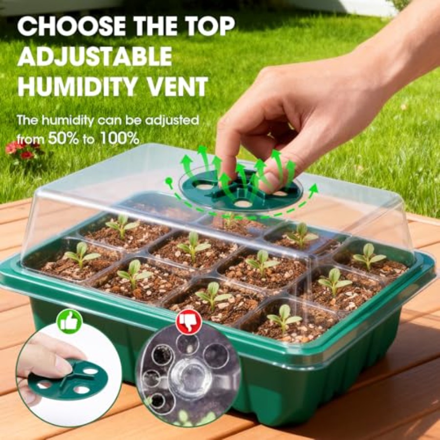 5 Packs Seed Starter Tray with - Humidity Dome Kit recensione e prezzo
