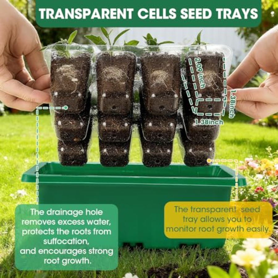 5 Packs Seed Starter Tray with - Humidity Dome Kit recensione e prezzo