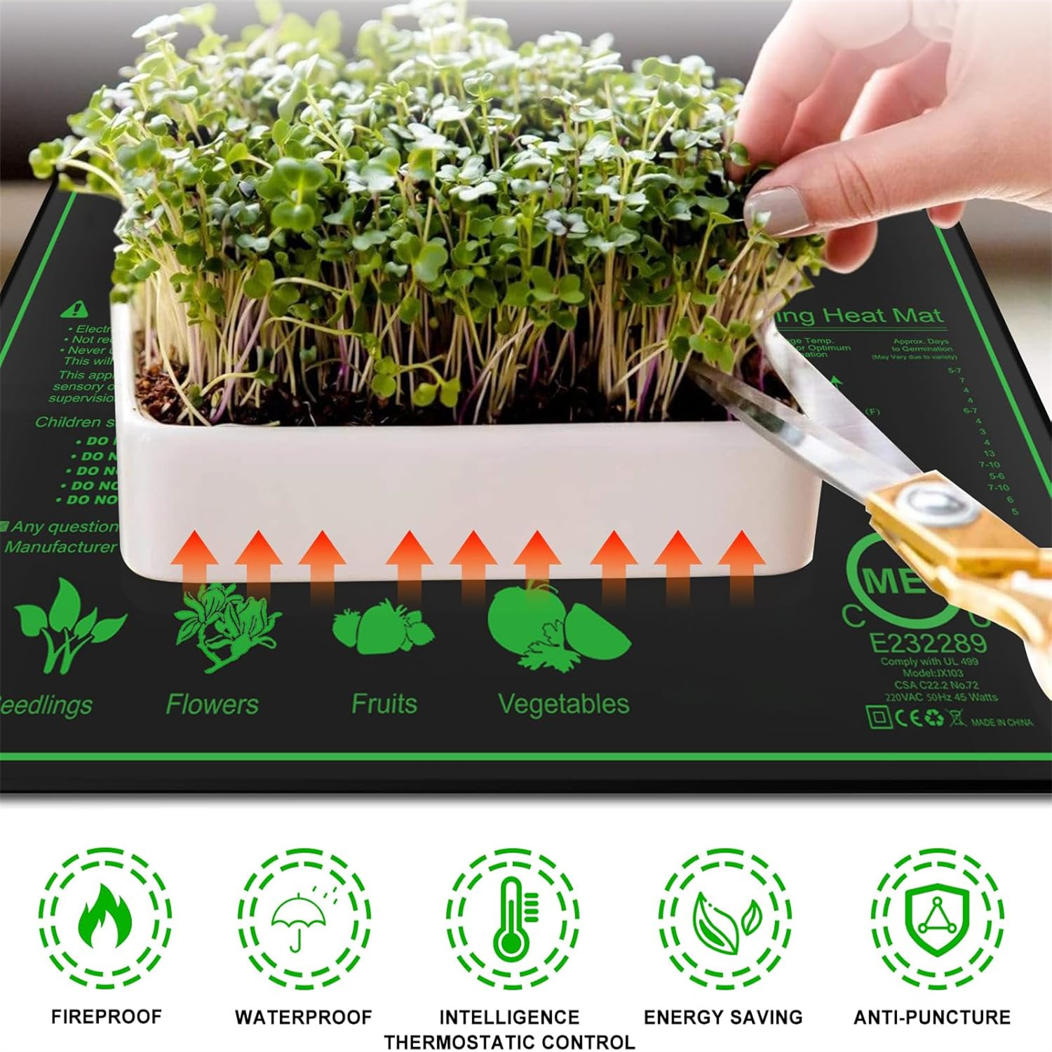 Seedling Heat Mat 10/25/50CM I - Rooting Gel Clone recensione e prezzo