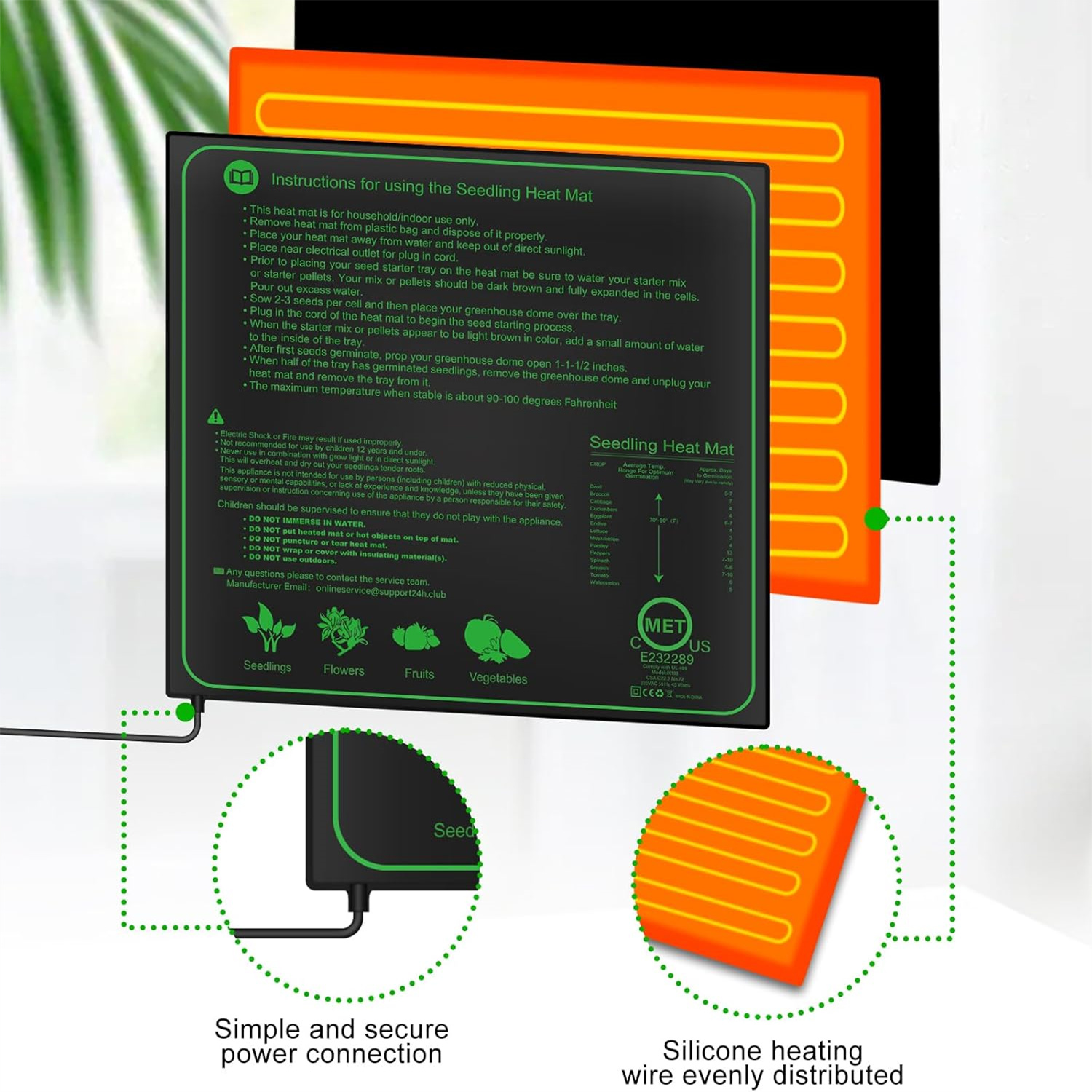 Seedling Heat Mat 10/25/50CM I - Rooting Gel Clone recensione e prezzo